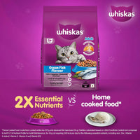Whiskas Ocean Fish Flavour Dry Cat Food - All Breed Adult (+1 year) - Zigly