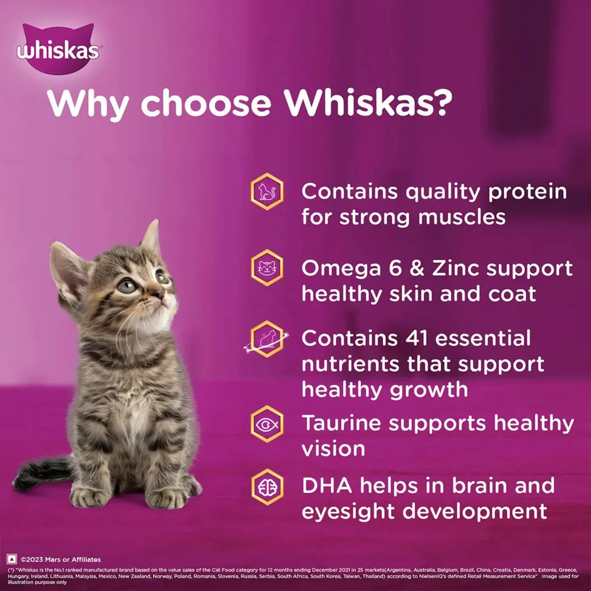 Whiskas Kitten Tuna in Jelly Wet Food - 80g - Zigly