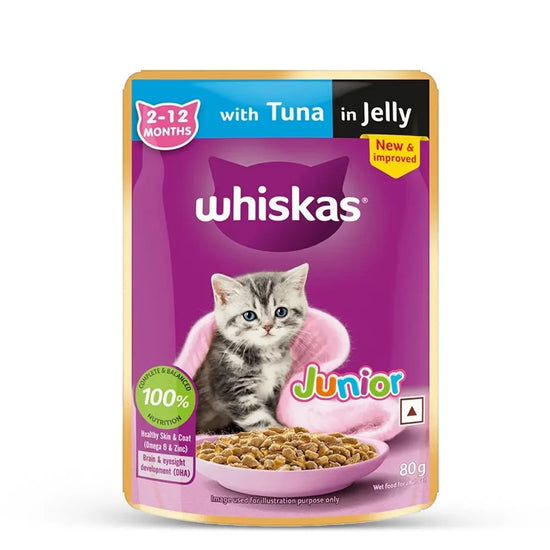 Whiskas Kitten Tuna in Jelly Wet Food - 80g - Zigly