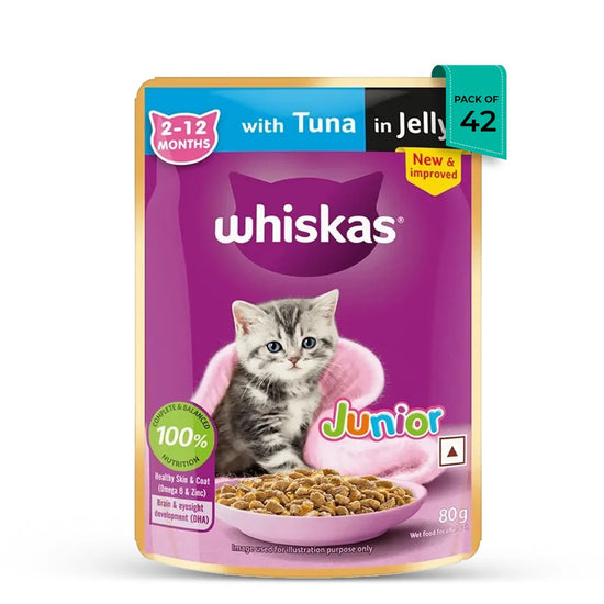 Whiskas Kitten Tuna in Jelly Wet Food - 80g - Zigly
