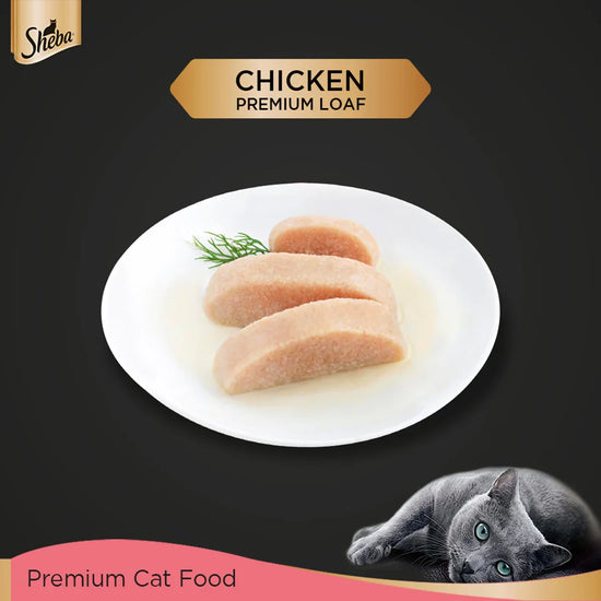 Sheba Rich Premium Chicken Loaf Fine Wet Cat Food - All Breed Kitten (2-12 Months) - 70g - Zigly