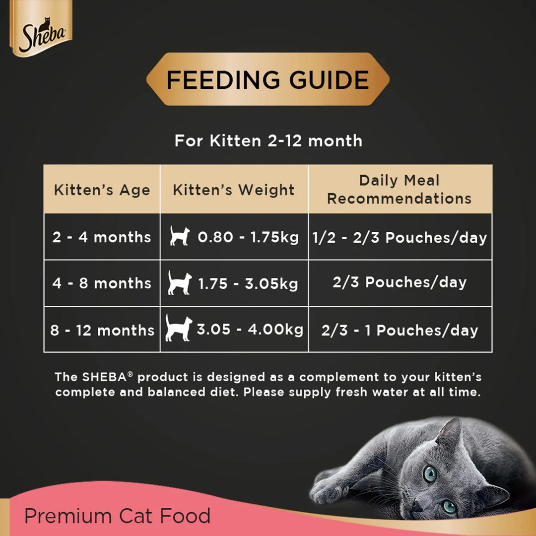 Sheba Rich Premium Chicken Loaf Fine Wet Cat Food - All Breed Kitten (2-12 Months) - 70g - Zigly
