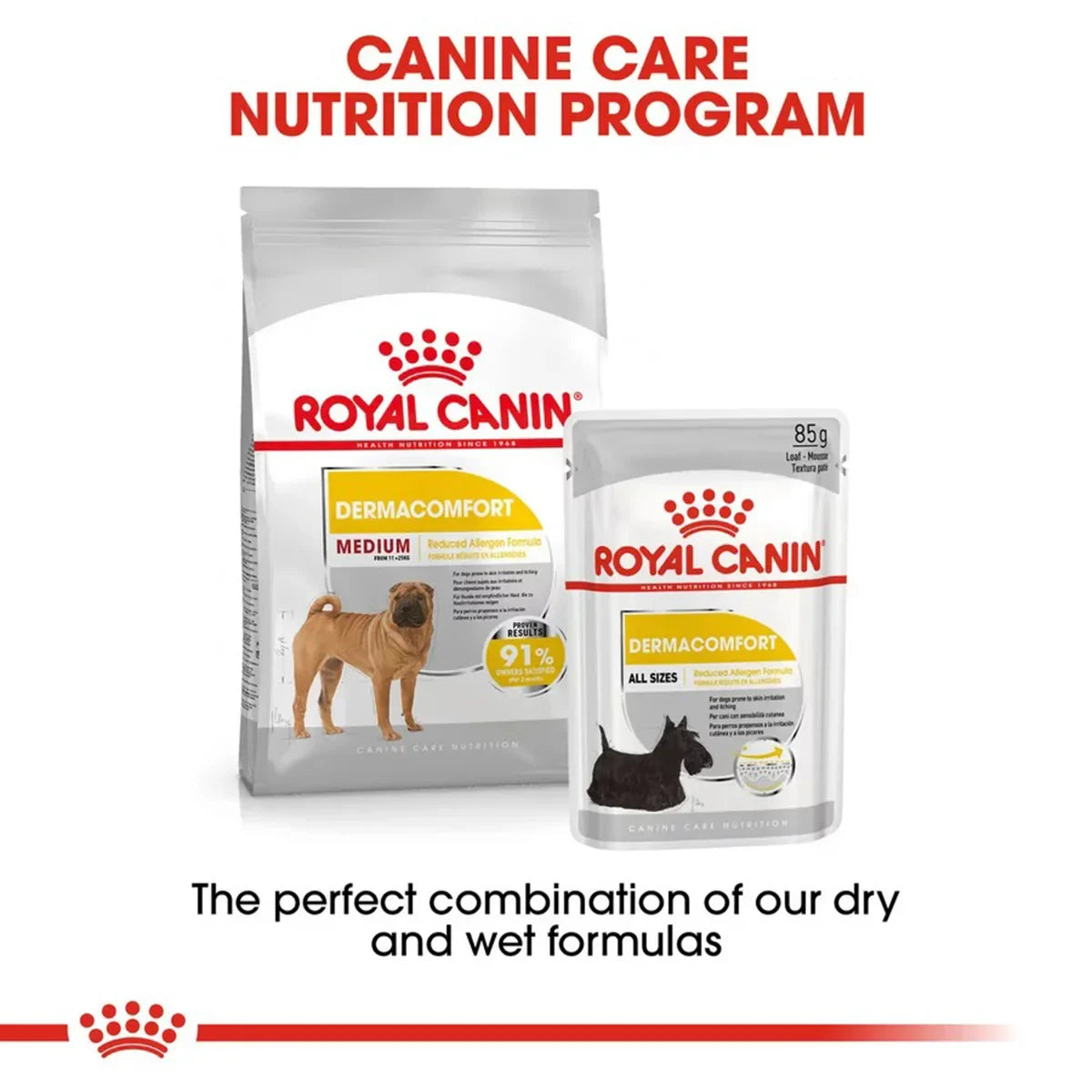 Royal Canin Medium Dermacomfort Adult Dog Dry Food - 3kg - Zigly