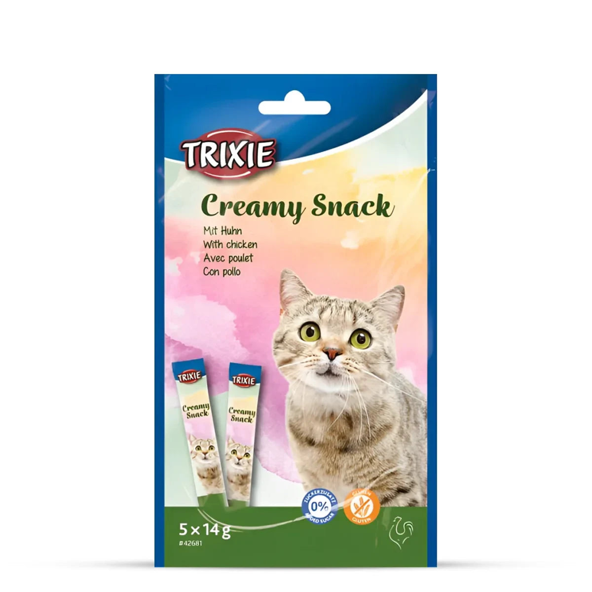 Trixie Creamy Snack With Chicken Cat Treats - 70g - Zigly
