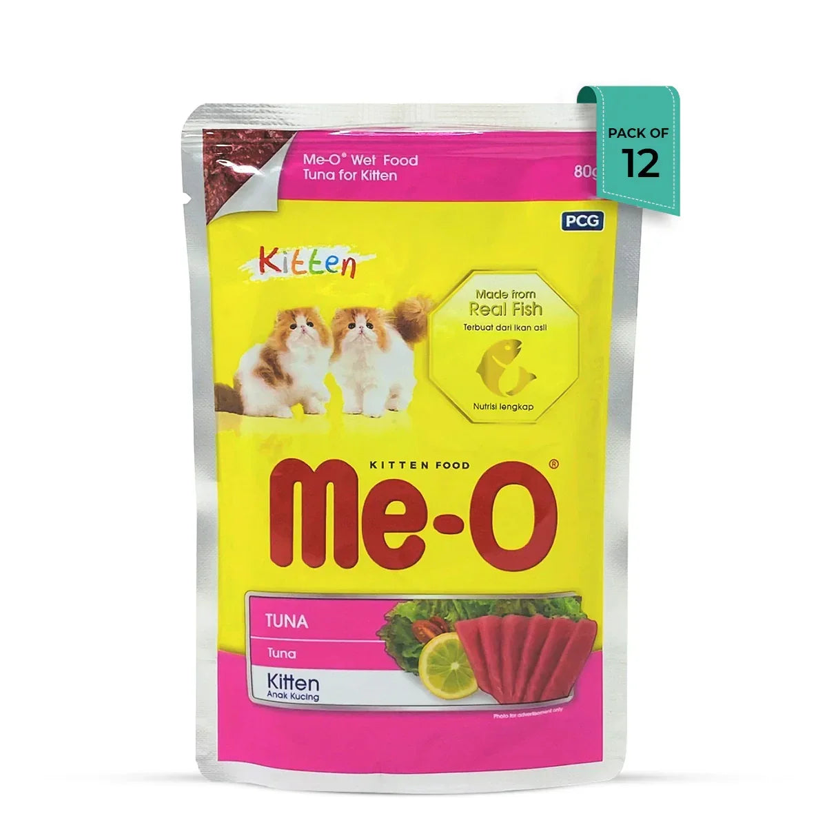 Me-O Tuna In Jelly Wet Kitten Food - 80 gm - Zigly