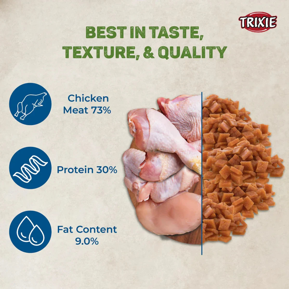 Trixie Premio Chicken Cubes Cat Treat - 50g - Zigly