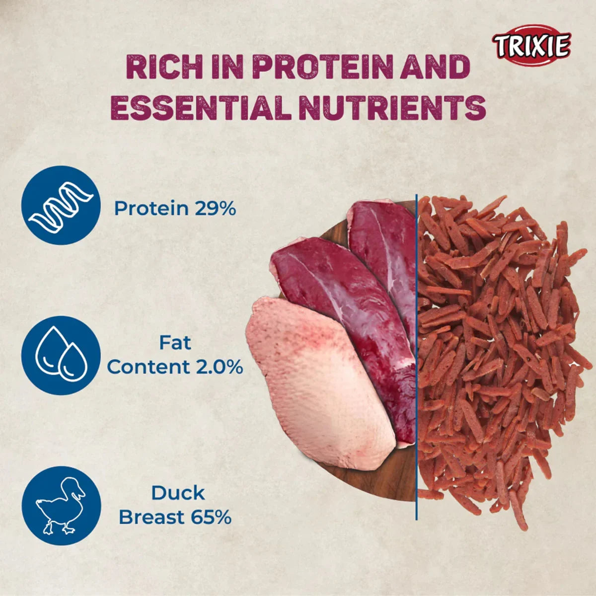 Trixie Premio Duck Filet Bites Cat Treat - 50g - Zigly