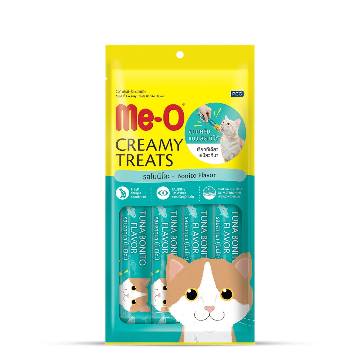 Me-O Bonito Flavor Creamy Cat Treat - 15g - Zigly