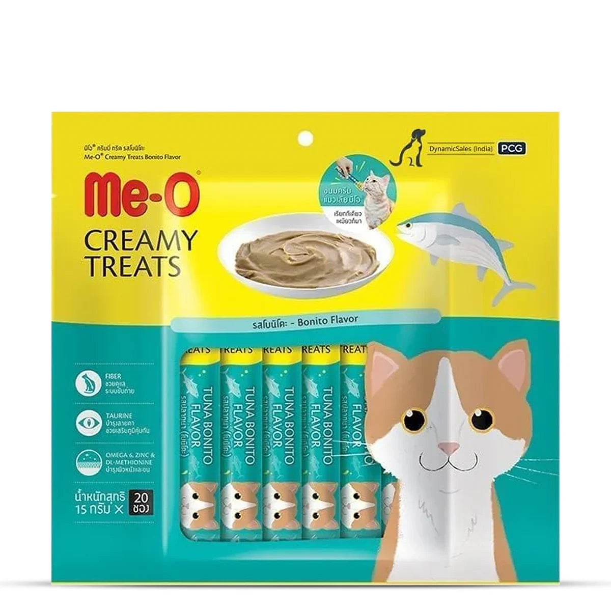 Me-O Bonito Flavor Creamy Cat Treat - 15g - Zigly