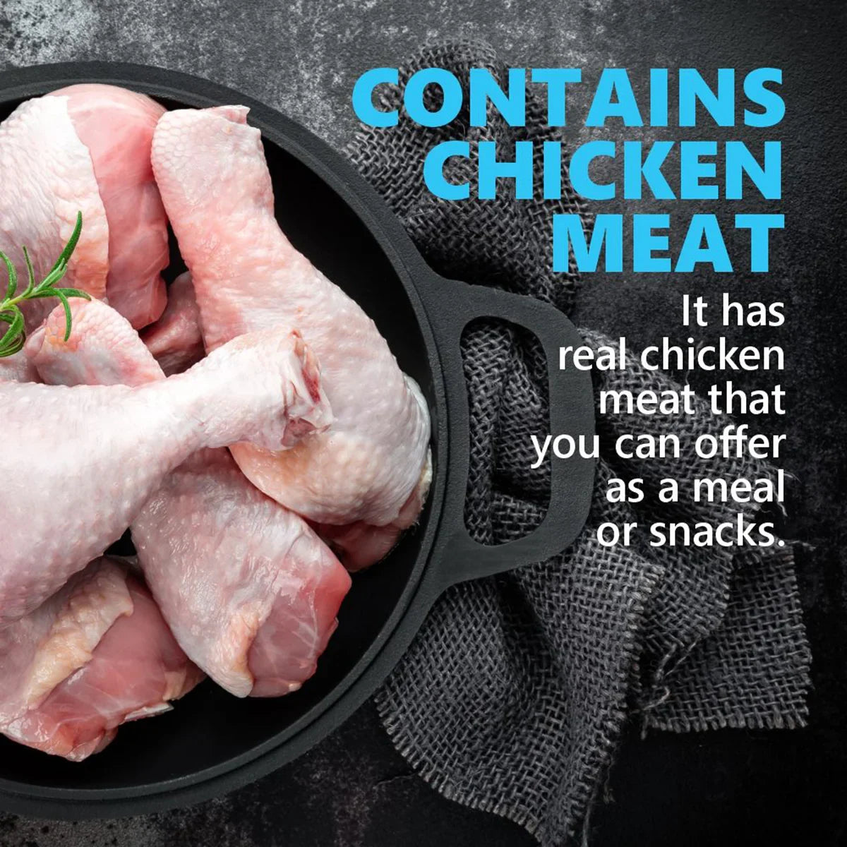 JerHigh Strip Dog Meaty Treat with Real Chicken - 70g - Zigly