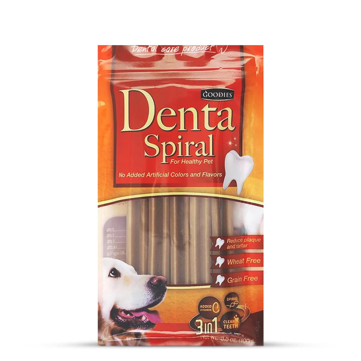 Goodies Grain Free Spiral Dental Dog Treat - Zigly