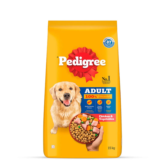Pedigree Chicken & Vegetables Dry Dog Food - All Breed Adult - Zigly