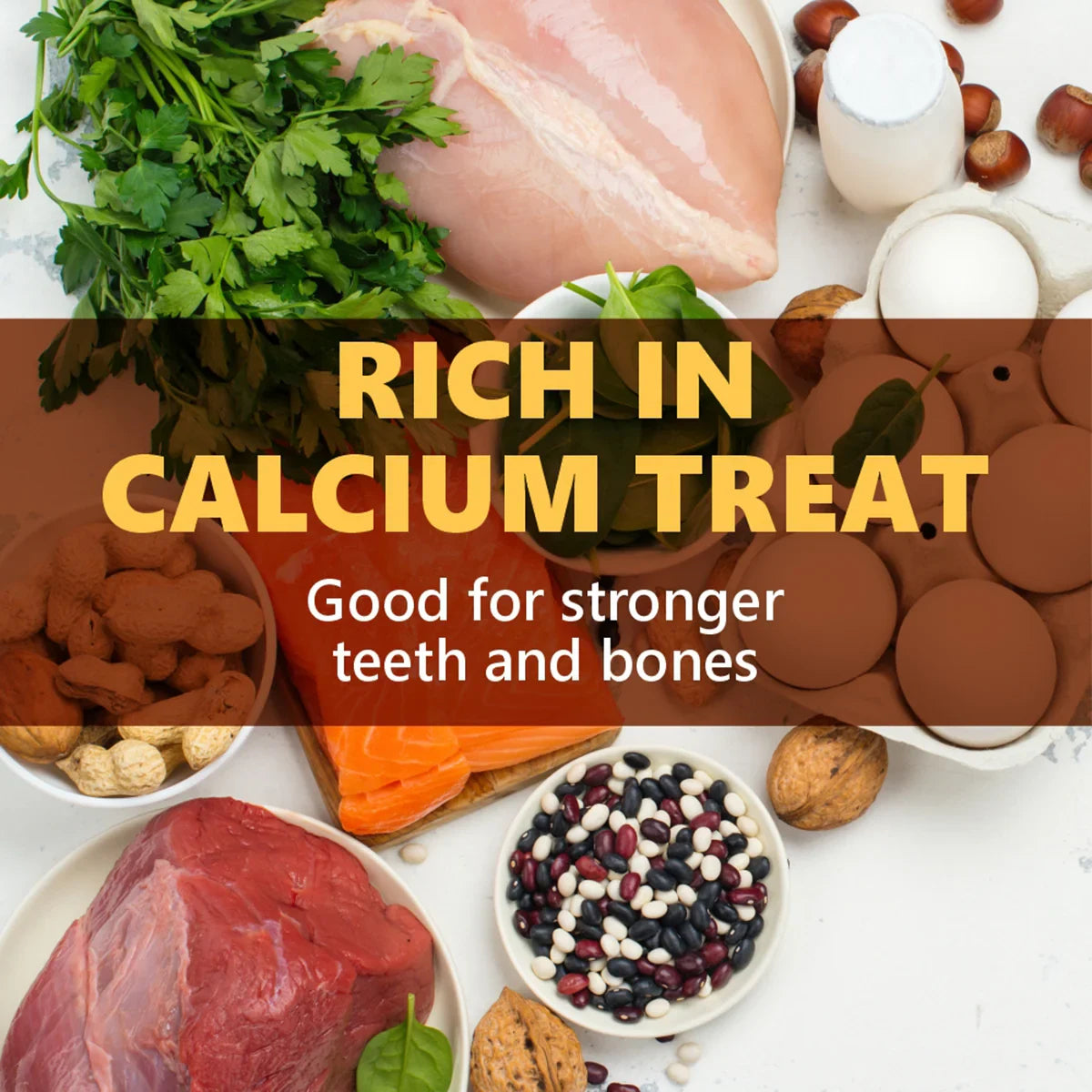 Gnawlers Calcium Chicken Sticks No Meat with Added Calcium Dog Dental Treat - 270g - Zigly