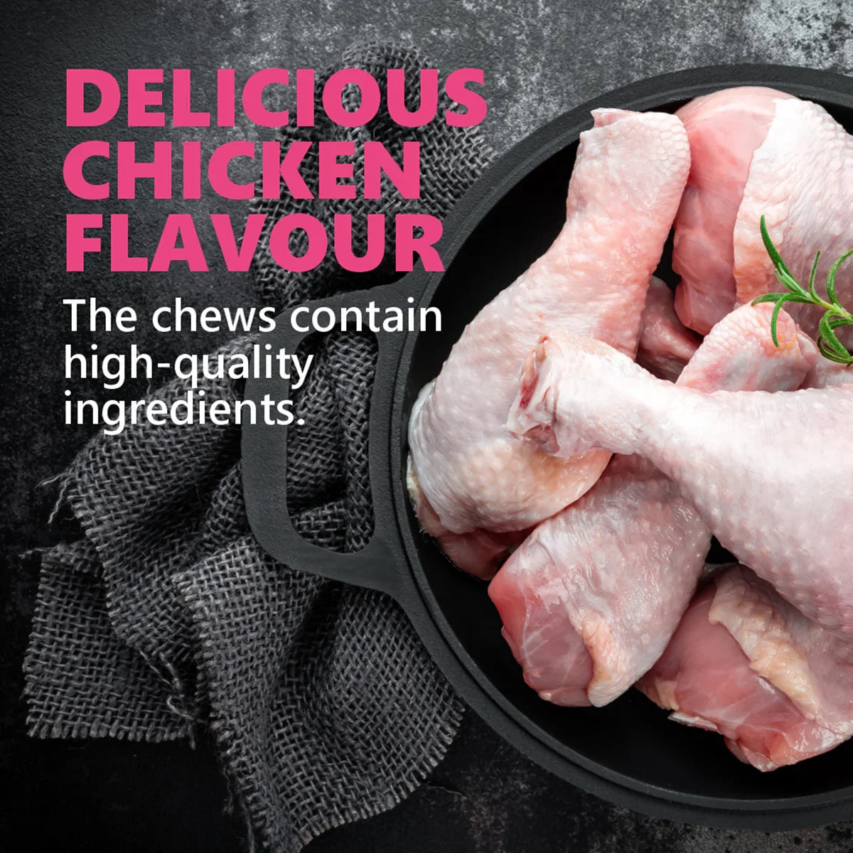 Gnawlers Calcium Milk Sticks No Meat with Added Calcium Dog Dental Treat - 270g - Zigly