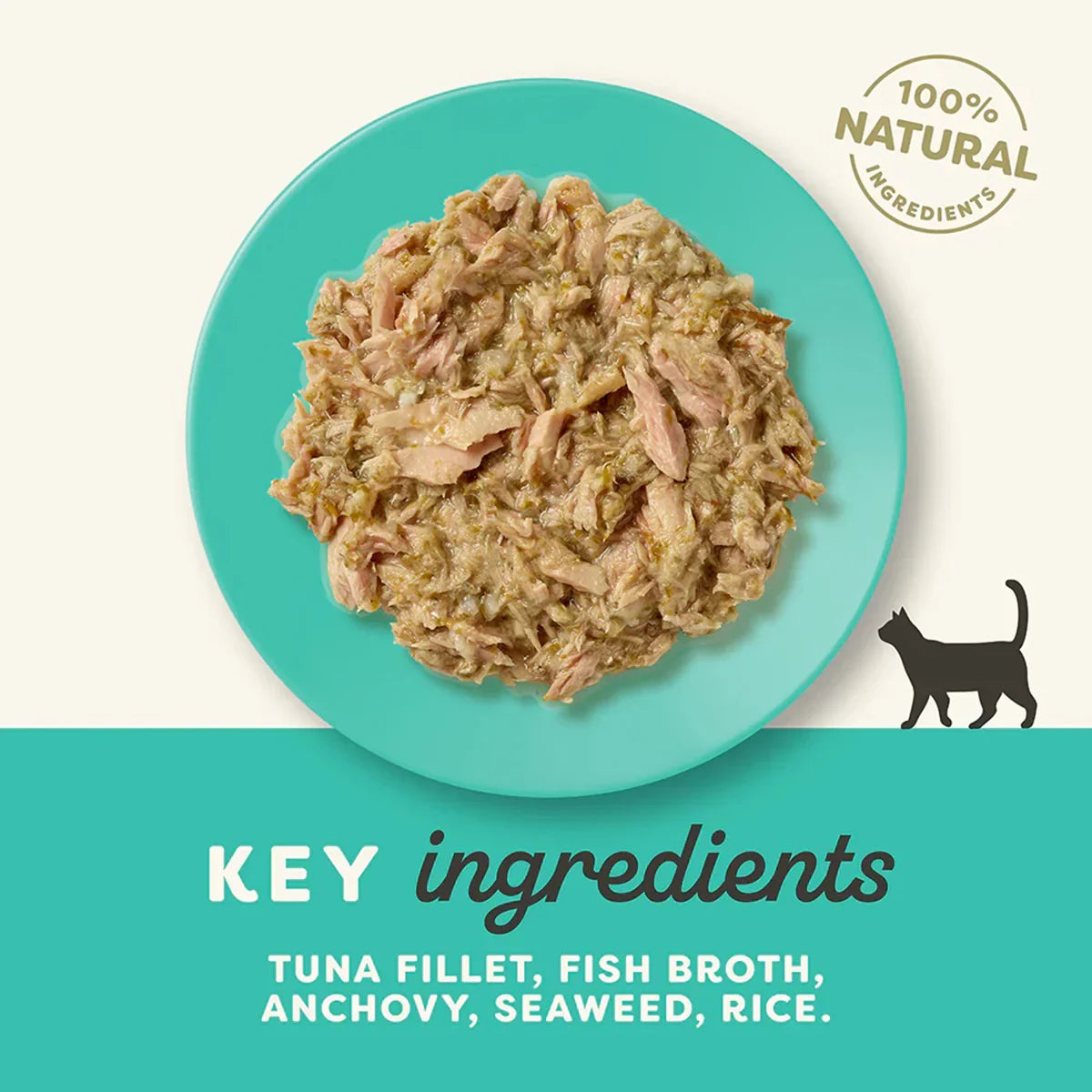 Applaws Tuna Fillet with Whole Anchovy & Seaweed Wet Cat Food - All Breeds Adult - 70g (Pack Of 12) - Zigly