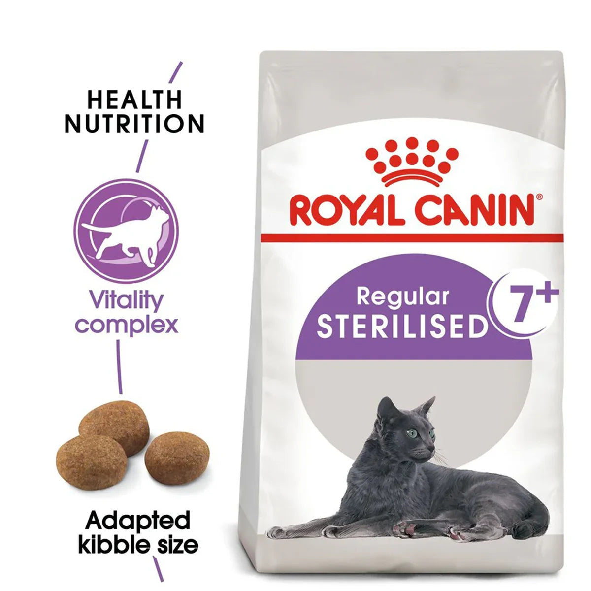 Royal Canin Sterilised 7+ Years Mature Dry Cat Food - All Breed - 1.5kg - Zigly