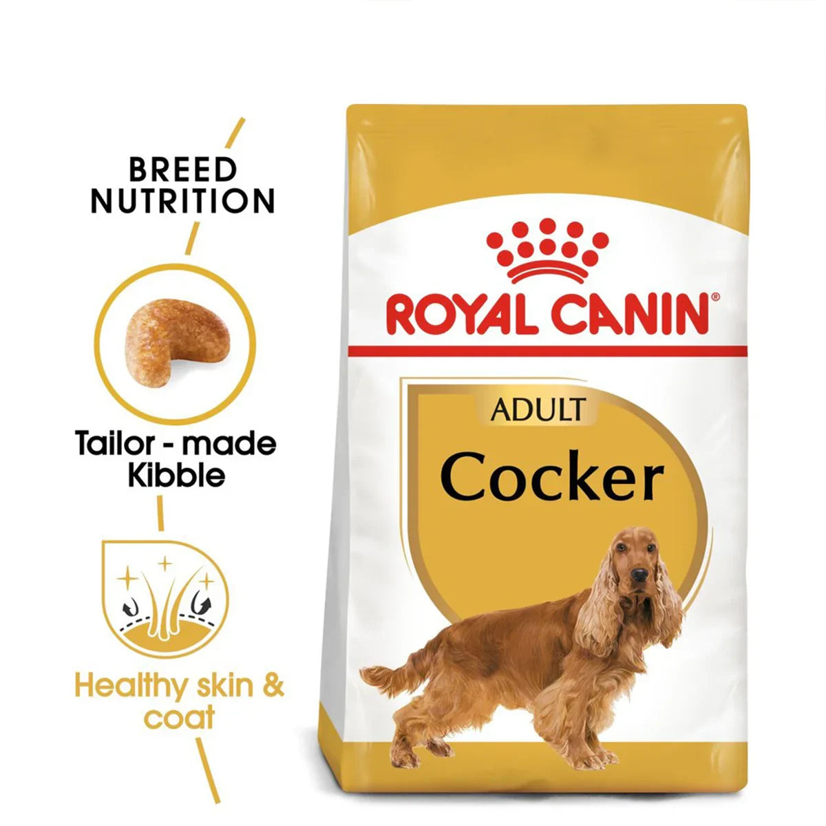 Royal Canin Cocker Adult Dry Dog Food - 3kg - Zigly
