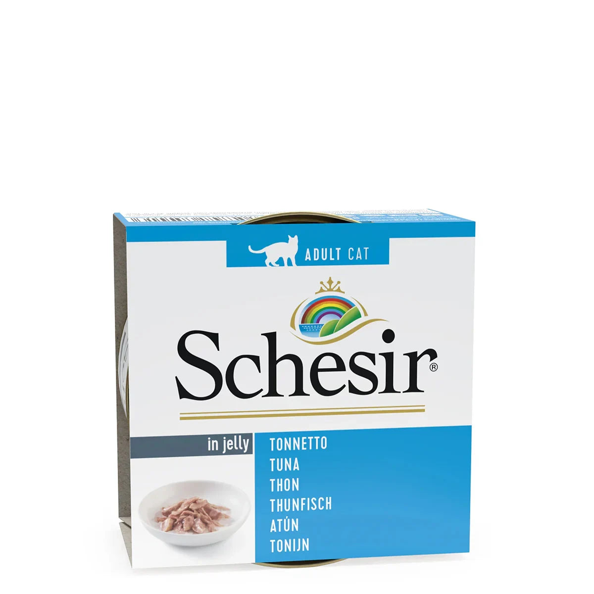 Schesir Tuna Whole Meat & Rice in Jelly Cat Wet Food - Can - 85g - Zigly
