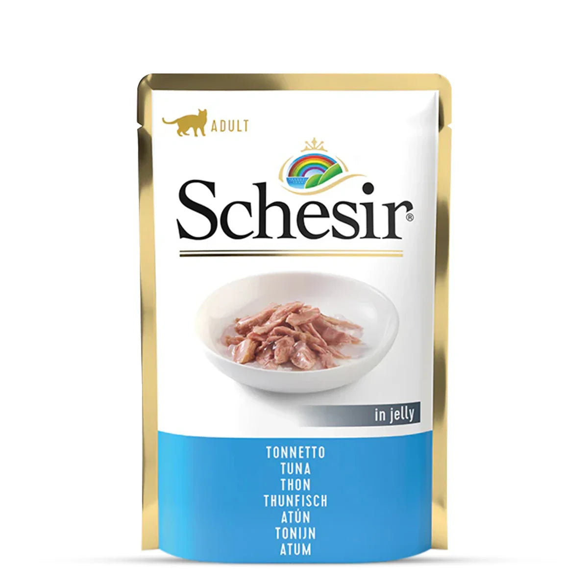 Schesir Tuna in Jelly Adult Pouch Cat Wet Food - 85g - Zigly