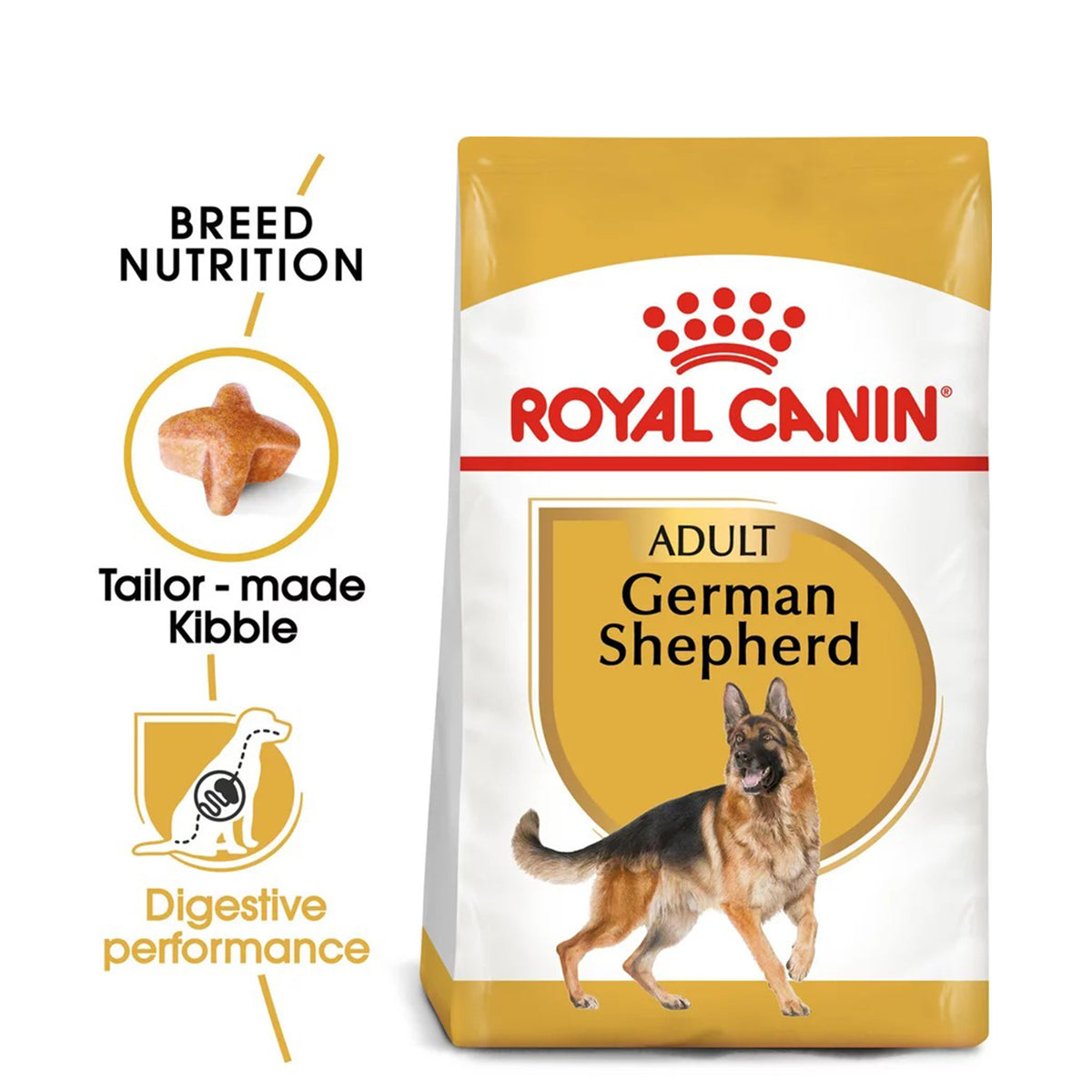 Royal Canin German Shepherd Adult Dry Dog Food - Zigly