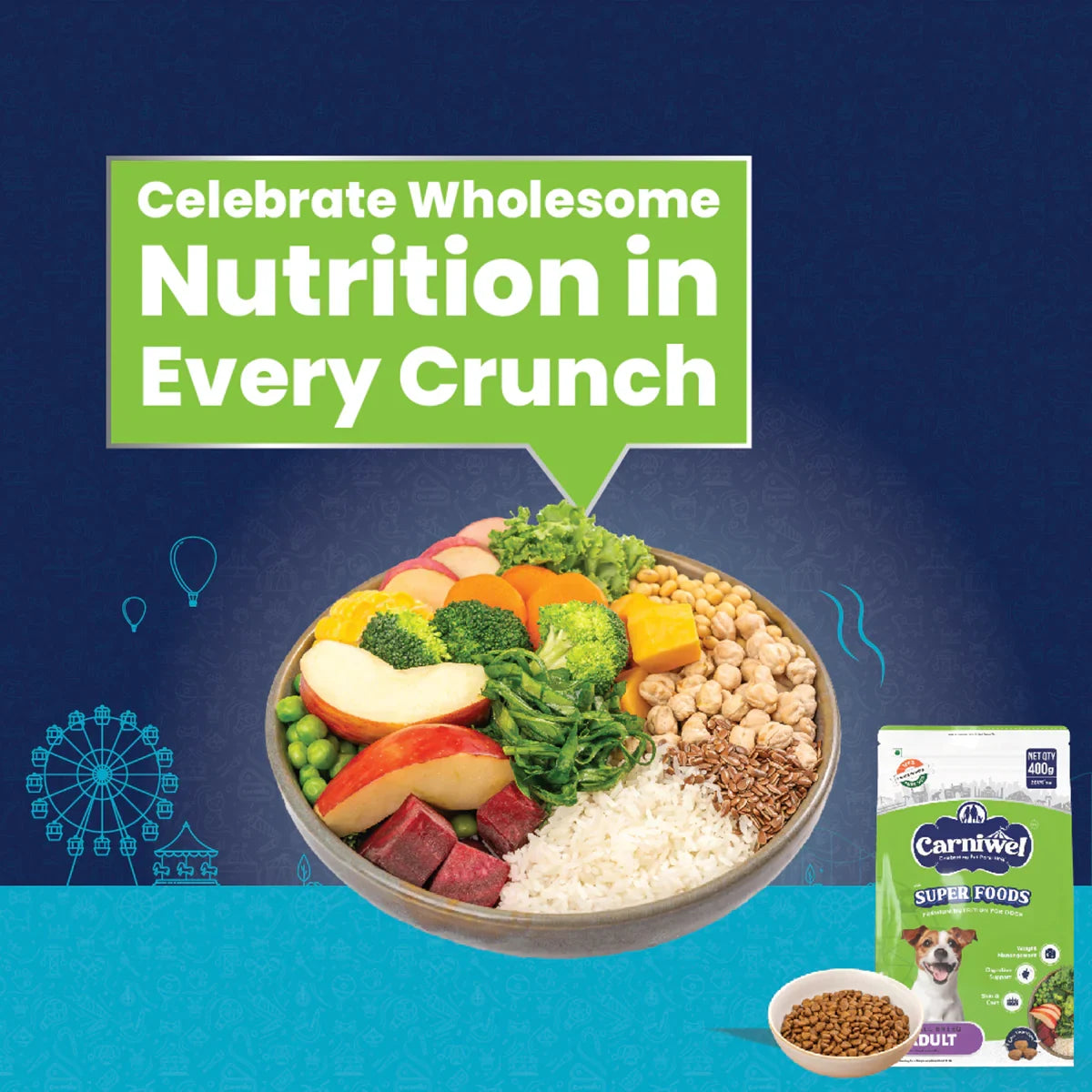 Carniwel Veg with Superfoods Dry Dog Food for Small Breed, Adult - Zigly