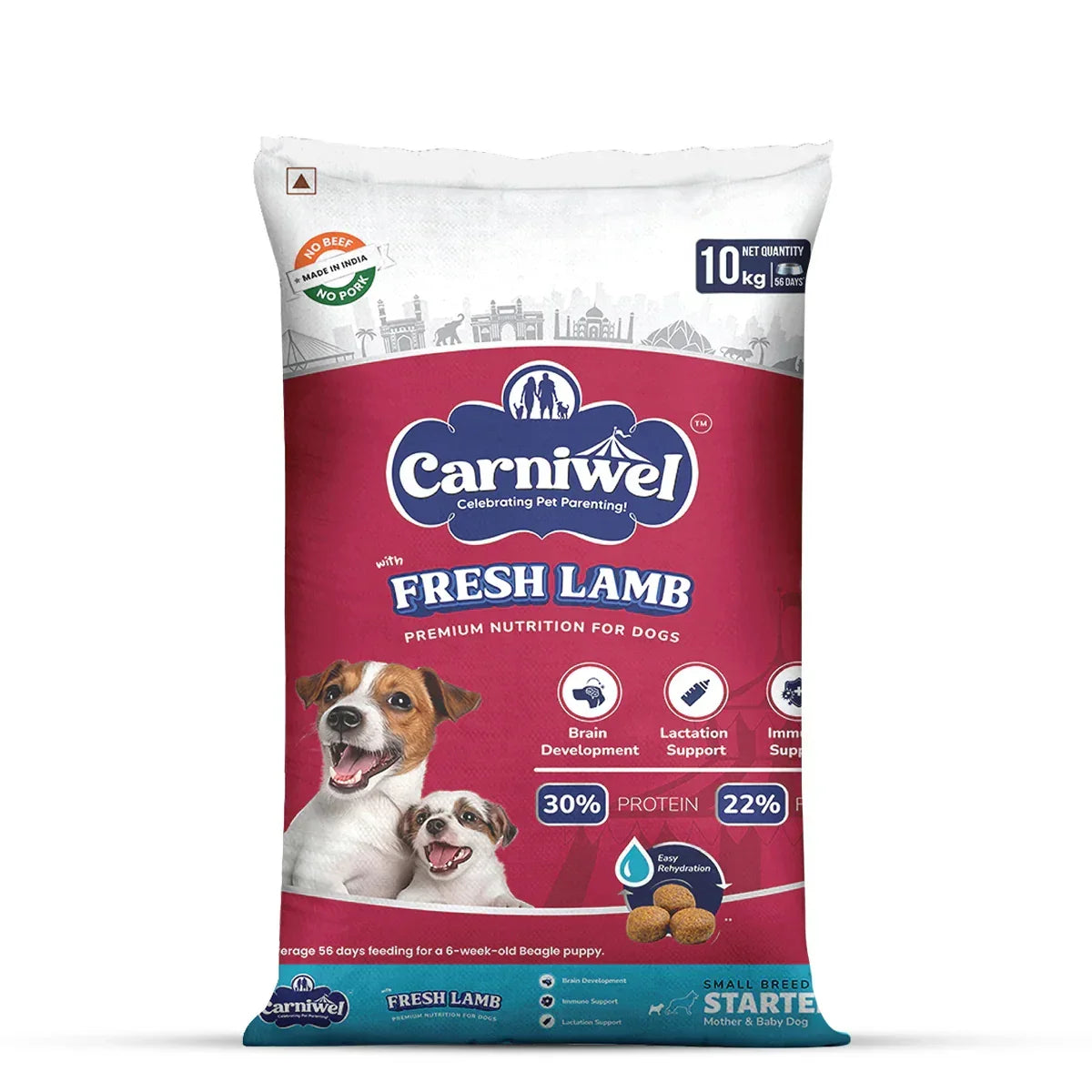 Carniwel Fresh Lamb Dry Dog Food for Small Breed, Starter - Zigly