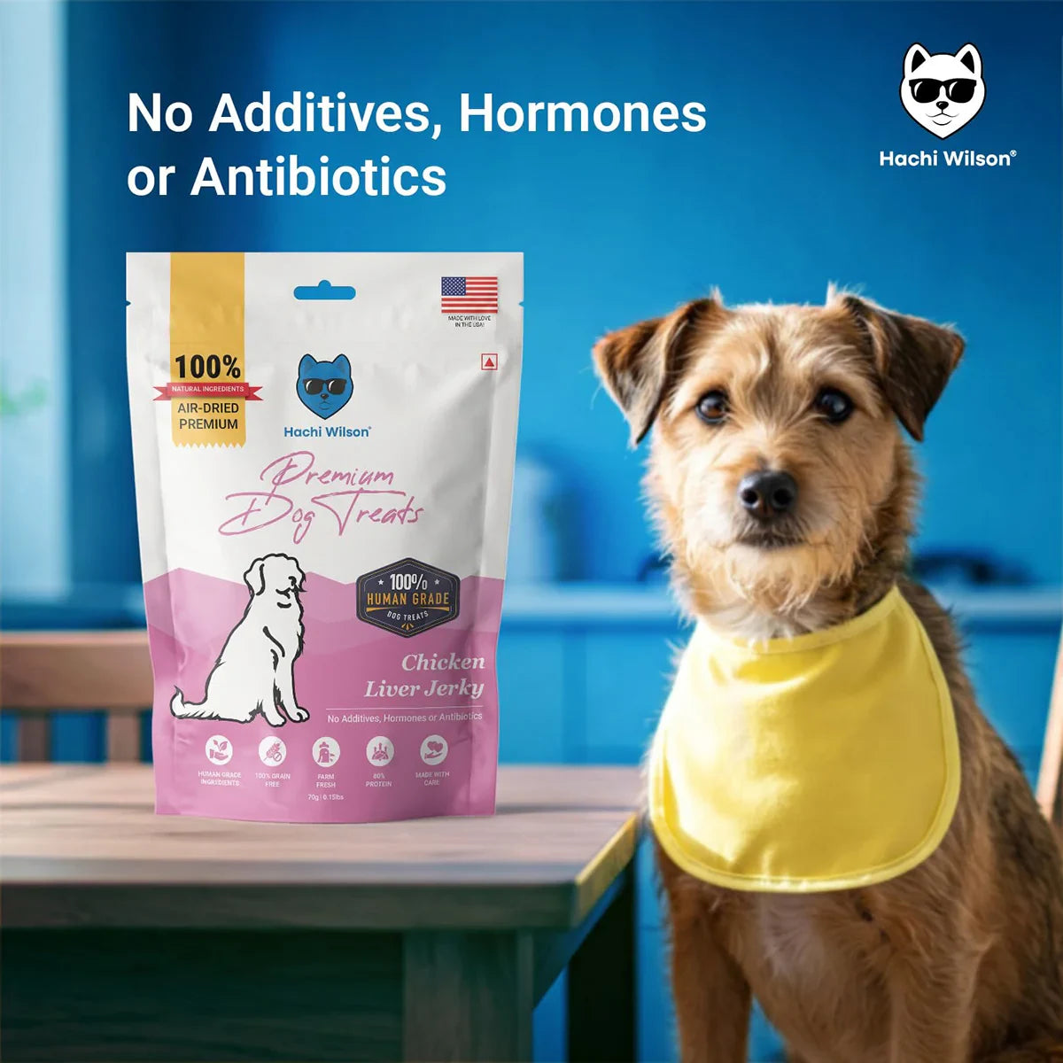 Hachi Wilson Chicken Liver Jerky Premium Dog Treat - 70g - Zigly