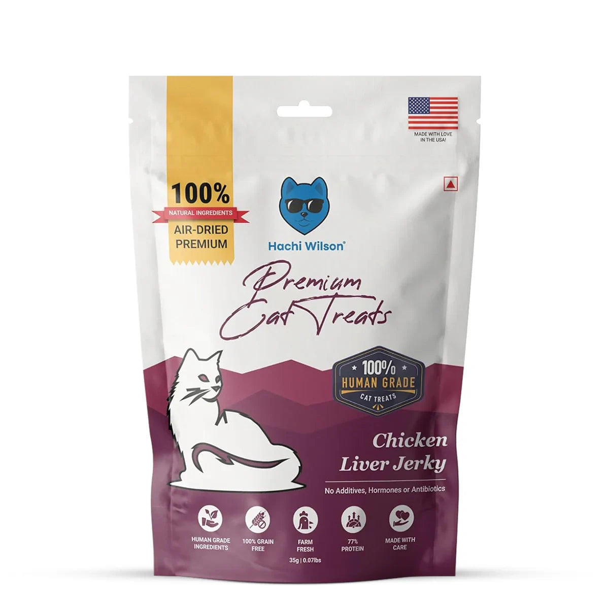 Hachi Wilson Chicken Liver Jerky Premium Cat Treat - 70g - Zigly