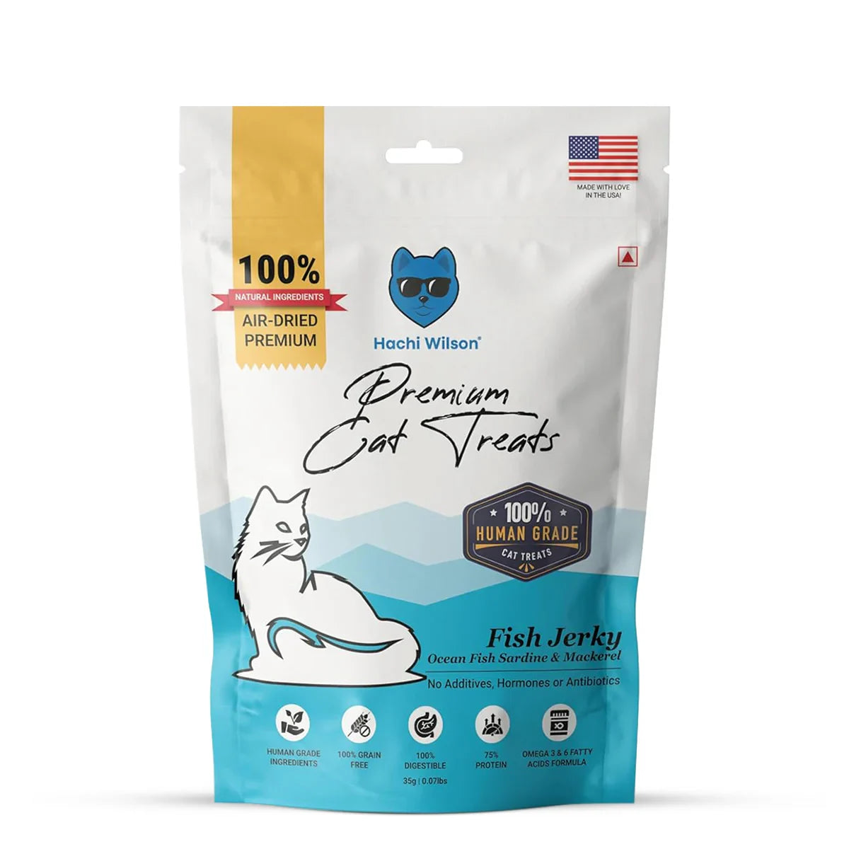 Hachi Wilson Ocean Fish Sardine & Mackerel Cat Treat - 35g - Zigly