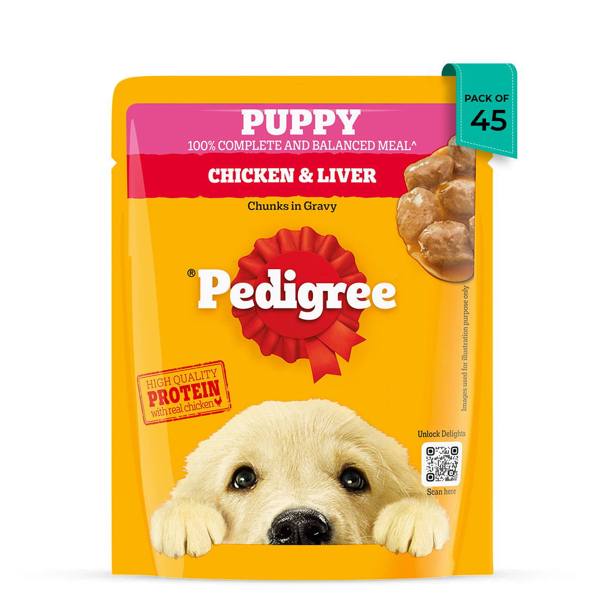 Pedigree Chicken Chunks in Gravy Wet Dog Food - All Breed Puppy