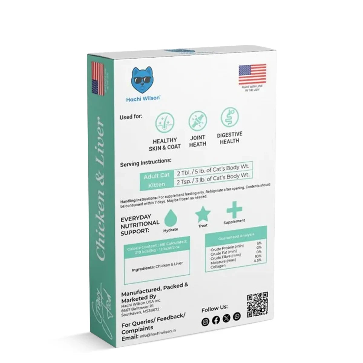 Hachi Wilson Chicken & Liver Premium Gravy Cat Food - 100g - Zigly