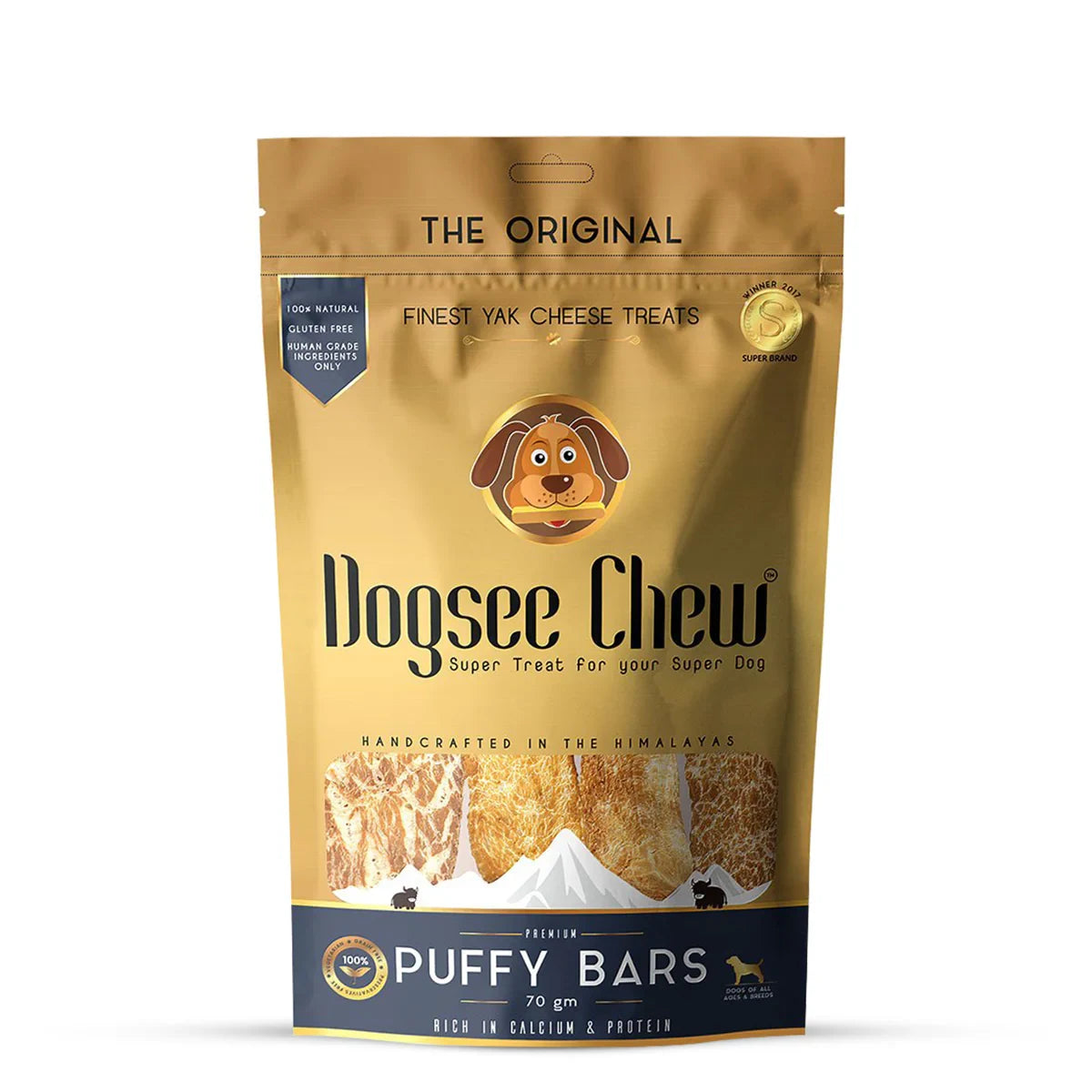 Dogsee Chew Puffy Bars Soft Dental Treat for Senior Dogs  70g - Zigly