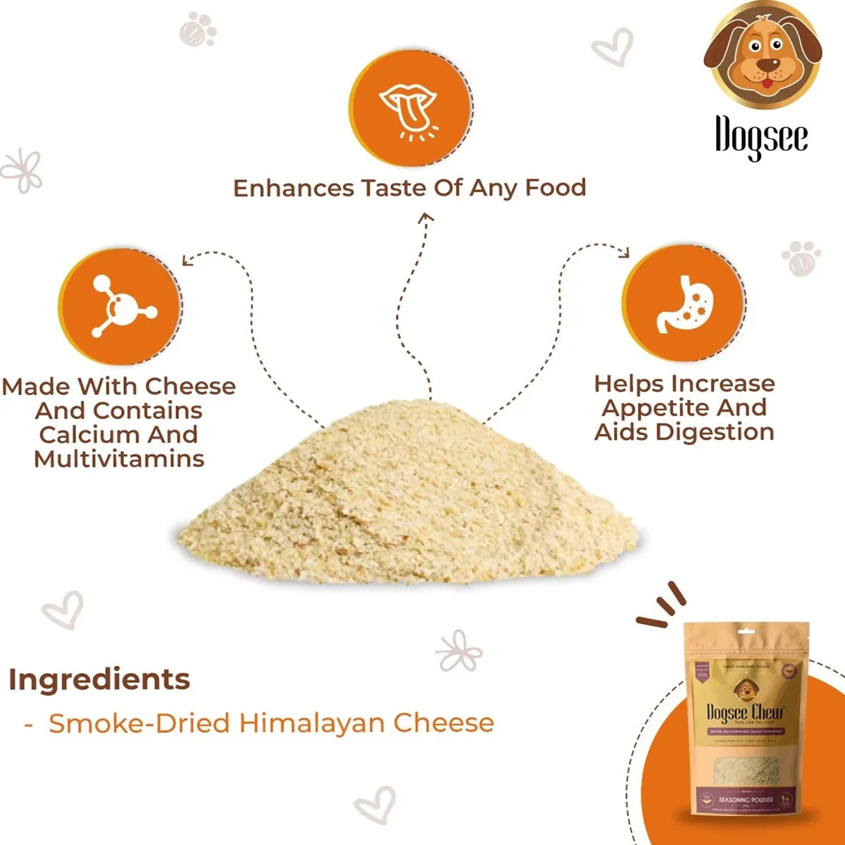 Dogsee Chew Seasoning Powder Dog Treat 250g - Zigly