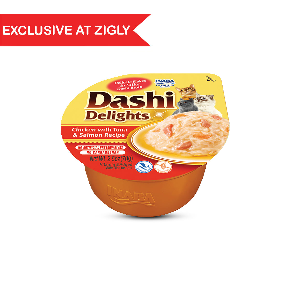 Inaba Dashi Delights Chicken with Tuna & Salmon Recipe Wet Cat Food