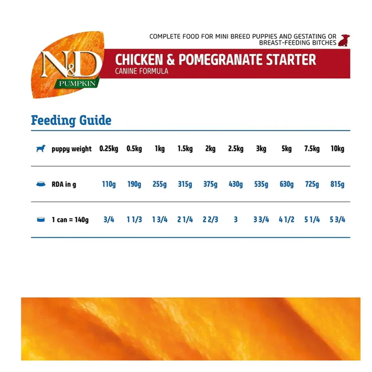 Farmina N&D Grain Free Pumpkin Chicken & Pomegranate Medium & Maxi Breed Starter Wet Dog Food 285g - Zigly