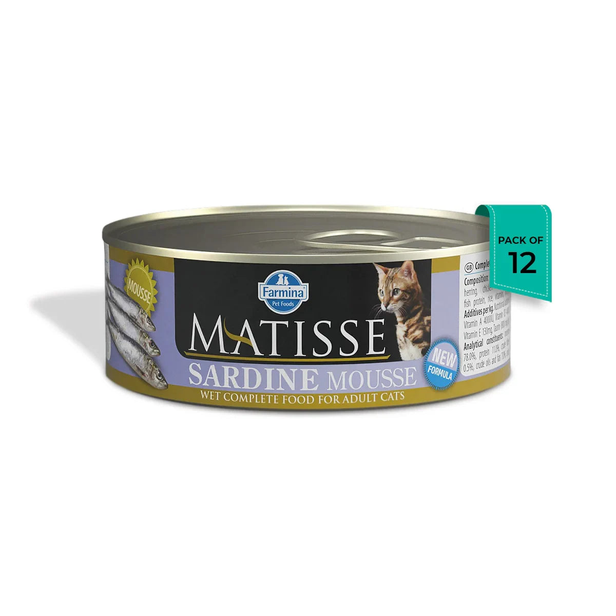 Matisse Sardine Mousse Adult Wet Cat Food - 80g - Zigly