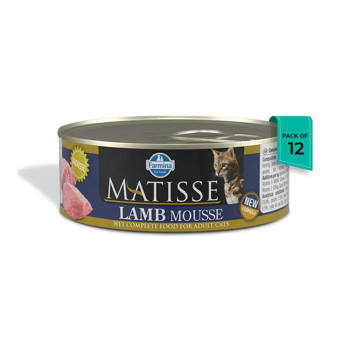 Matisse Lamb Mousse Adult Wet Cat Food - 80g - Zigly