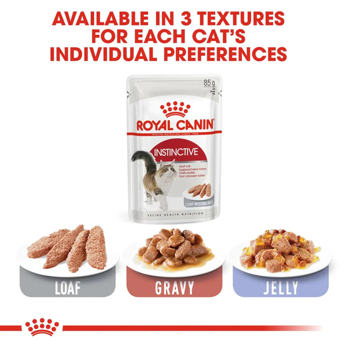 Royal Canin Instinctive Loaf Wet Cat Food - All Breed Adult - 85g - Zigly