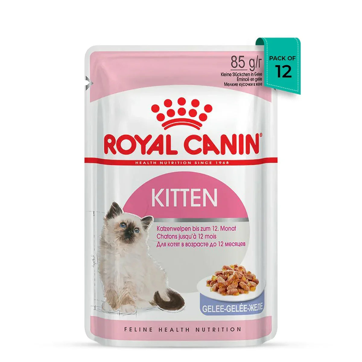 Royal Canin Kitten Instinctive Jelly Wet Cat Food - All Breed - 85g - Zigly