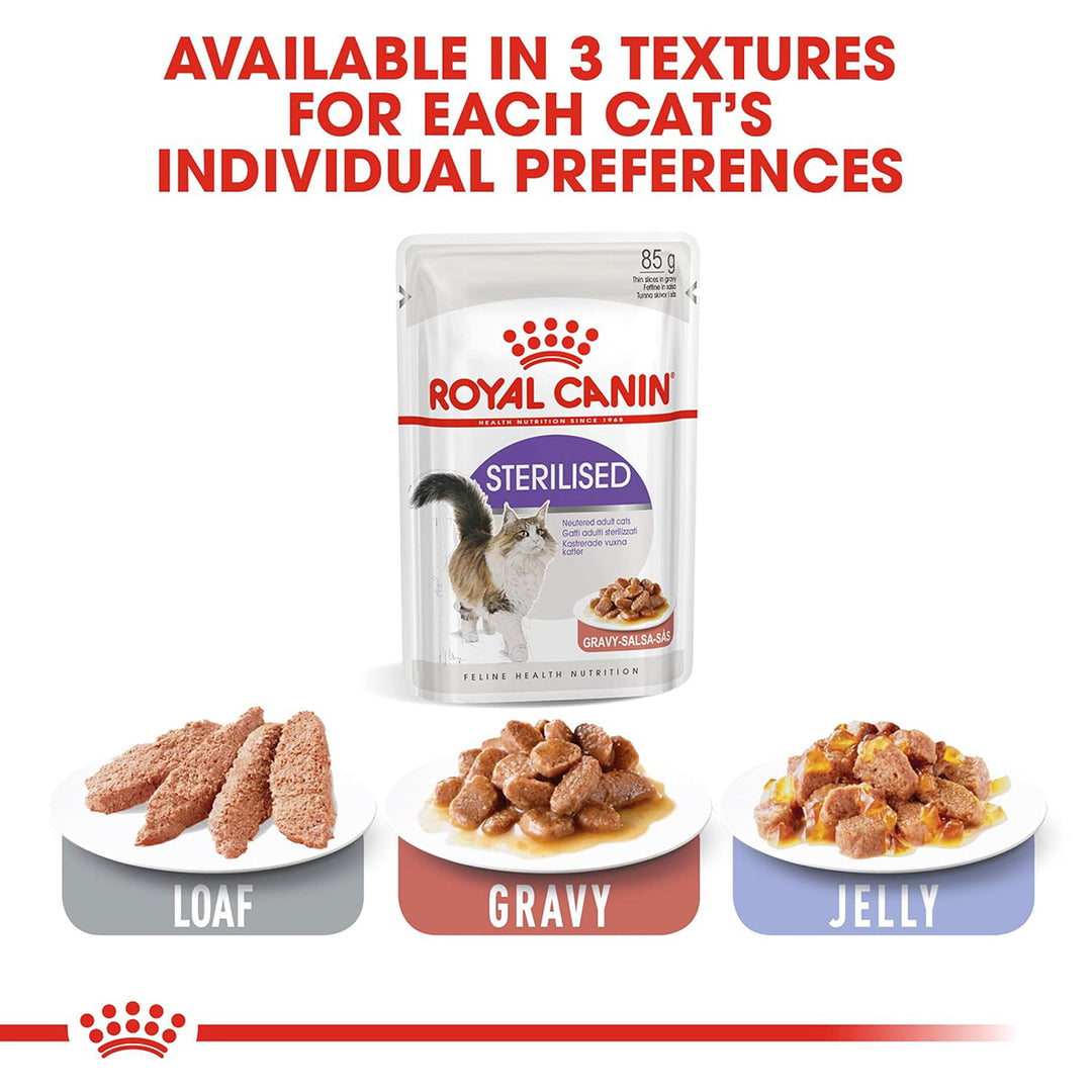 Royal Canin Sterilised Wet Cat Food - All Breed Adult - 85g - Zigly