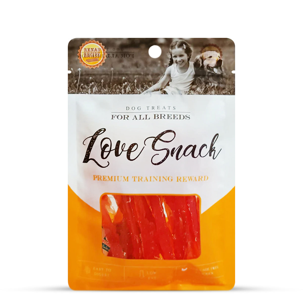 Rena Love Snack Chicken Jerky Stripes Dog Treat - 85g - Zigly