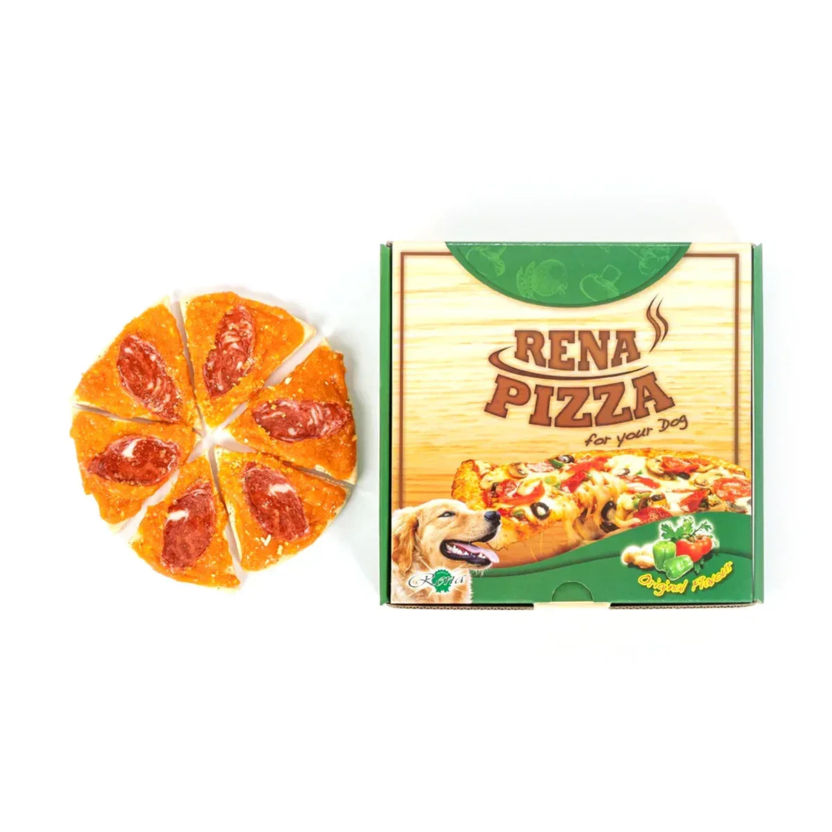 Rena's Dog Pizza - 12 Large Slices - 500g - Zigly