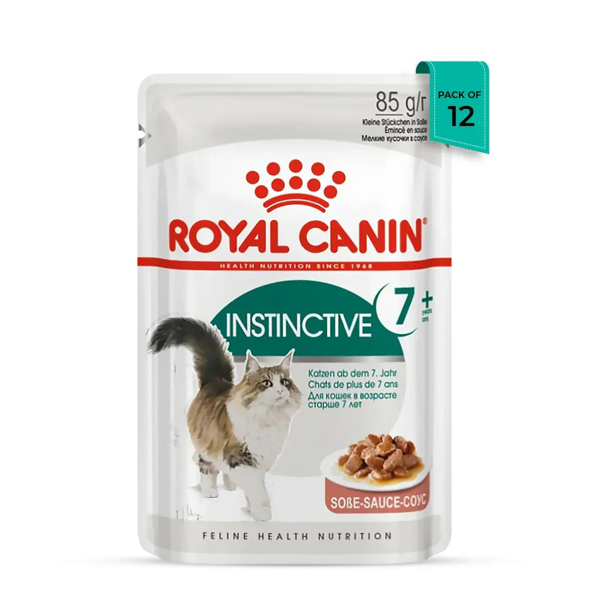 Royal Canin Instinctive 7+ Years Mature Wet Cat Food - All Breed Adult - 85g - Zigly