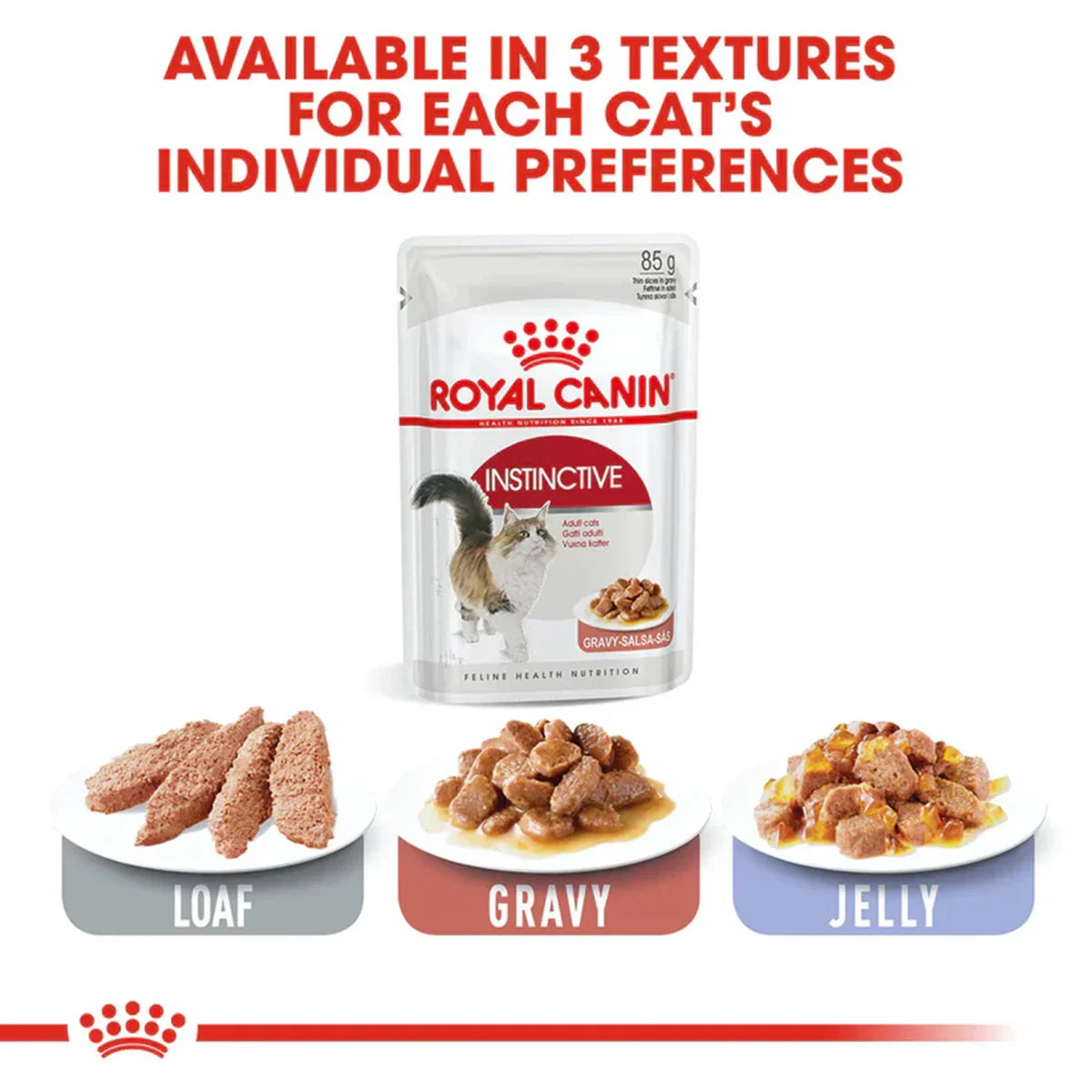 Royal Canin Instinctive Wet Cat Food - All Breed Adult - 85g - Zigly