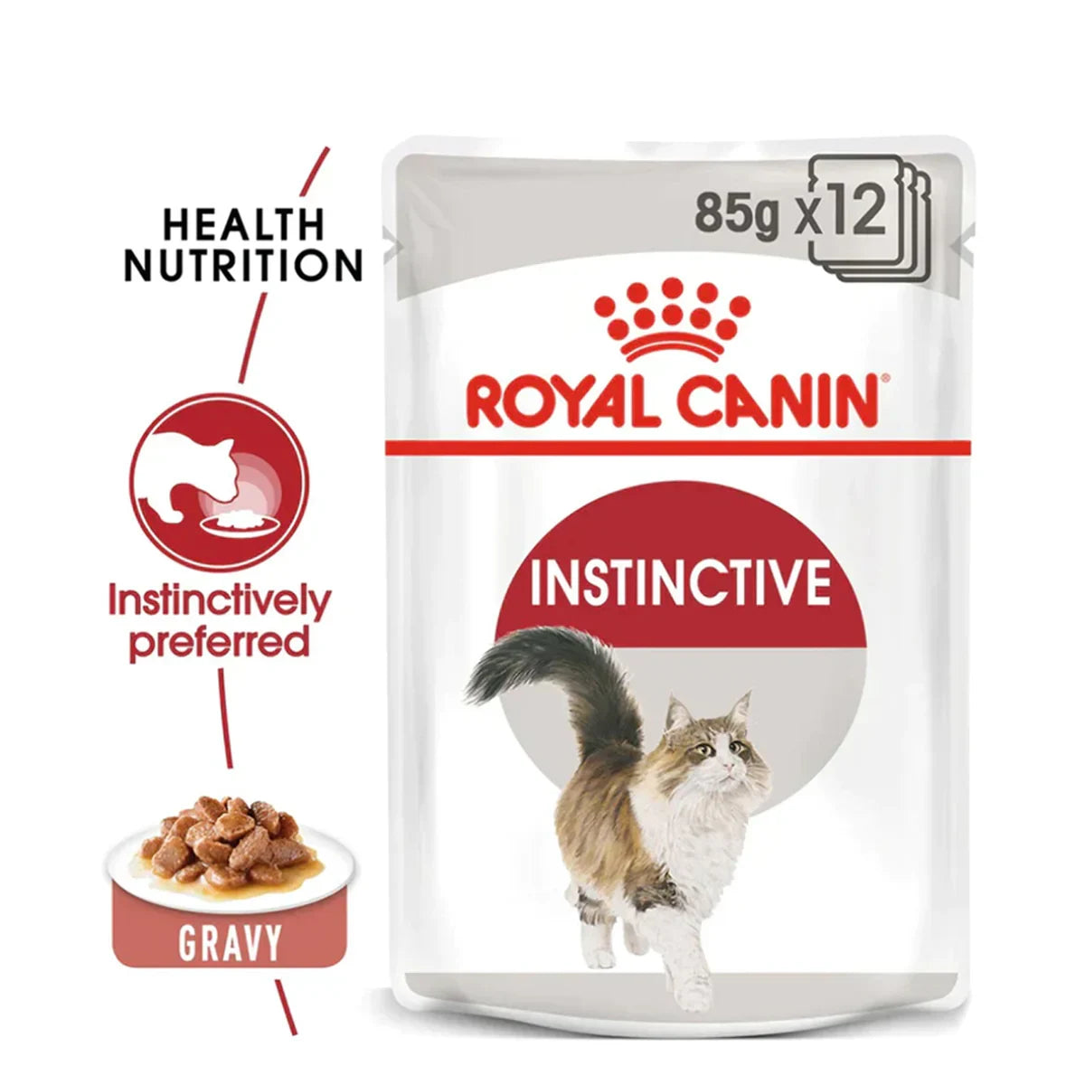 Royal Canin Instinctive Wet Cat Food - All Breed Adult - 85g - Zigly