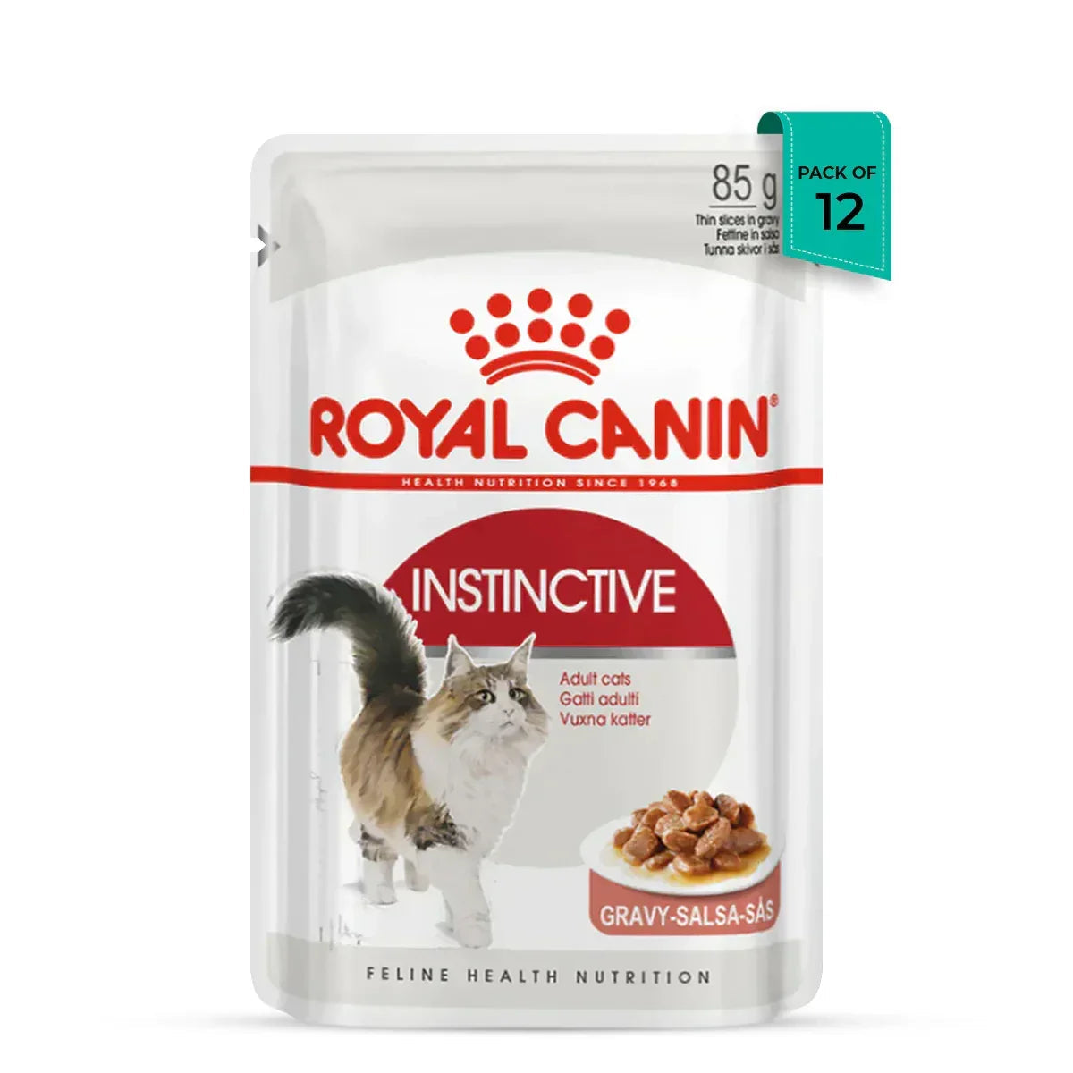 Royal Canin Instinctive Wet Cat Food - All Breed Adult - 85g - Zigly