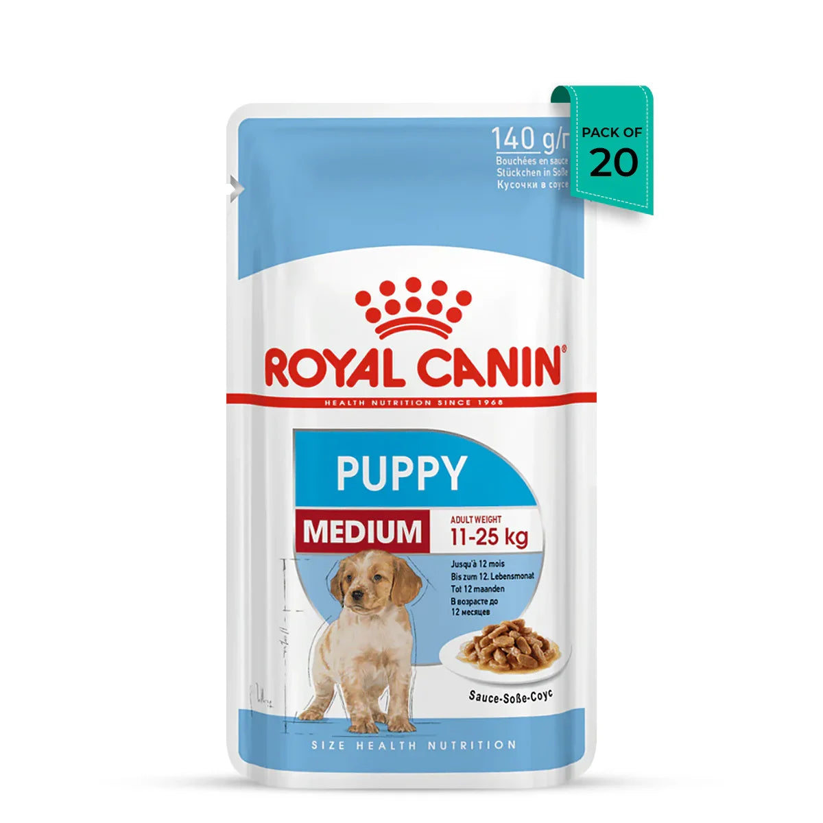 Royal Canin Medium Puppy Wet Dog Food 140g - Zigly