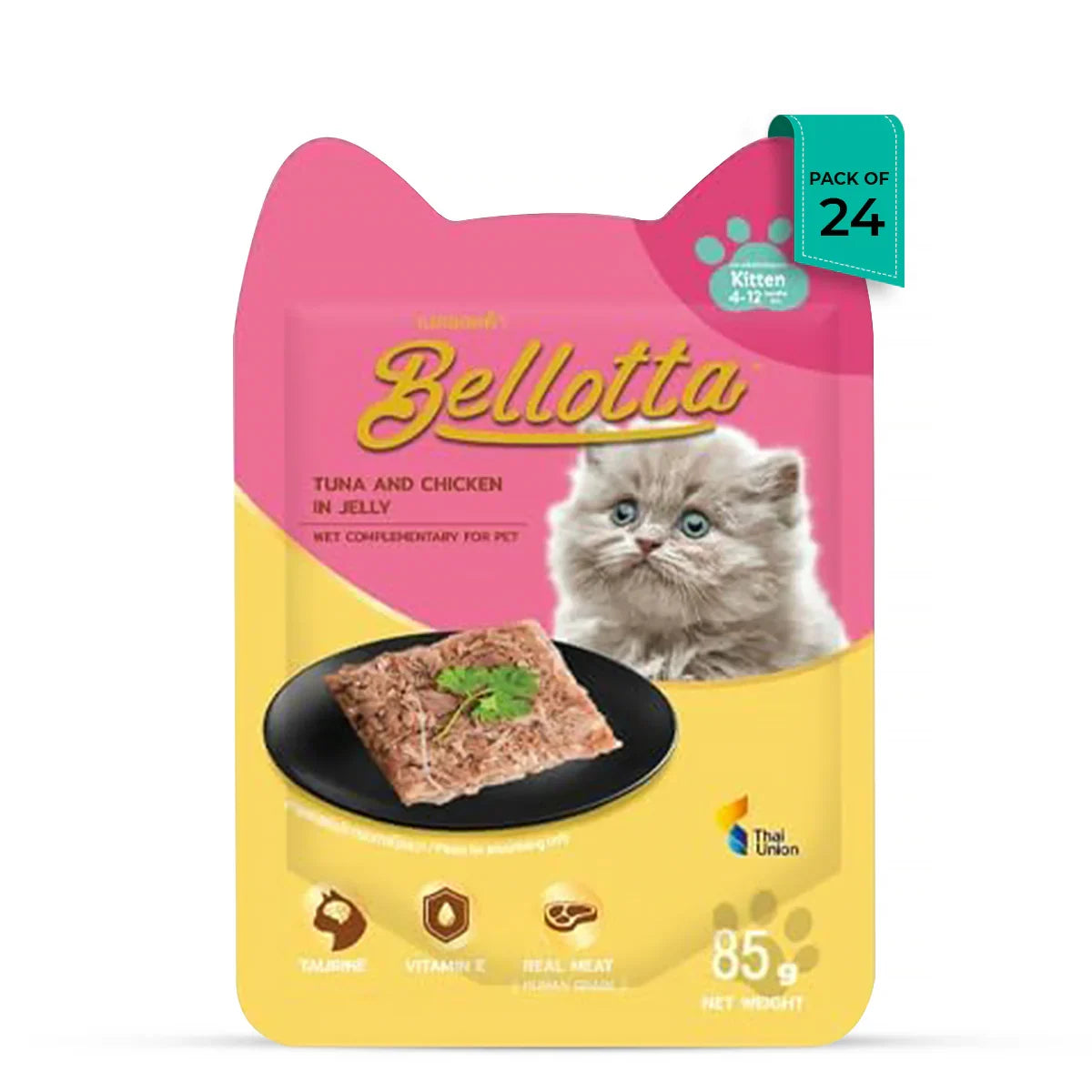 Bellotta Tuna And Chicken Jelly Wet Kitten Food - All Breeds - 85g - Zigly