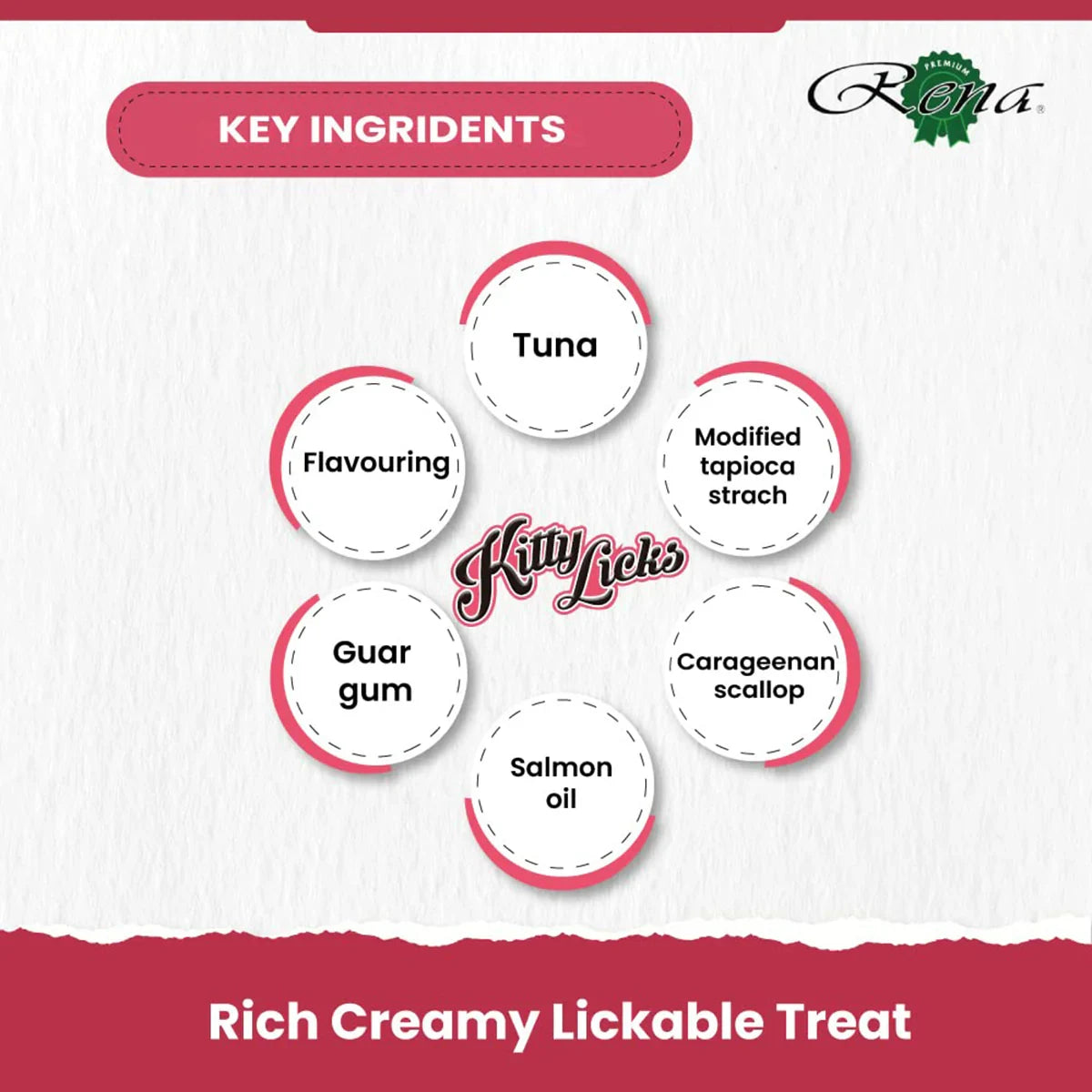 Kitty Licks Tuna With Salmon Cat Treat  15g × 30 Tubes - Zigly