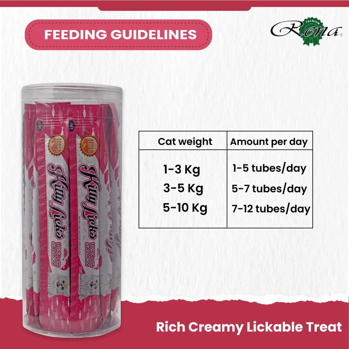 Kitty Licks Tuna With Salmon Cat Treat  15g × 30 Tubes - Zigly